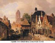 unknow artist European city landscape, street landsacpe, construction, frontstore, building and architecture.058 oil painting picture wholesale